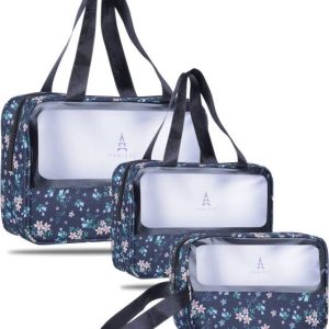 Virtuous Toiletry & Makeup Organizer Bags for Women (Fl...