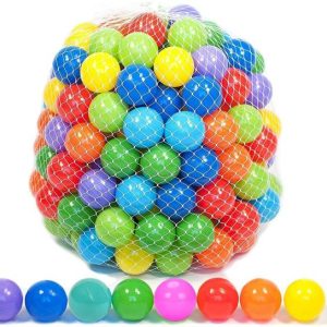 4AJ BAZAAR Colorful Plastic Balls for Kids Pack of 24 B...