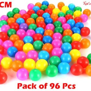 Kid's Charm 96 Premium Plastic Balls Multicolour 6CM Ba...