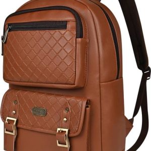 Pramadda Pure Luxury Medium 24 L Laptop Backpack Trendy Tourister Leather Ba...