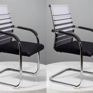 Pistevo Home & Office Mesh Chair with Fixed Handles - C...