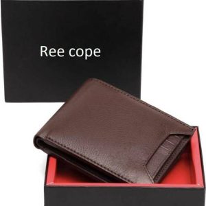 ree cope Men Brown Genuine Leather RFID Wallet - Regular Size