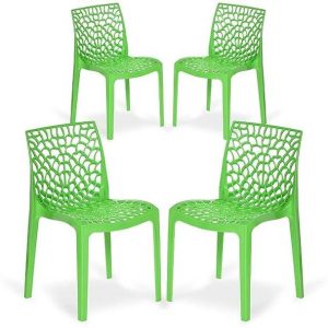 COMFORT Creation Web Plastic Chair| Armless Chair for D...