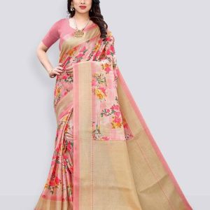 Fabwomen Printed Daily Wear Georgette Saree