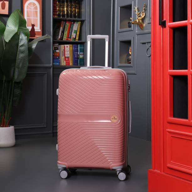 JACY LONDON Large Check-in Suitcase (75 cm) 8 Wheels - Hard Sided P...