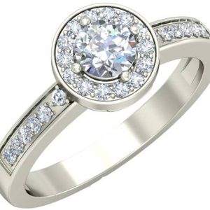 avsar AVR854WB 14kt Cubic Zirconia White Gold ring