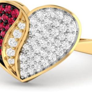 PC Jeweller The Andor 22kt Ruby Yellow Gold ring