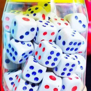 Brightstar Pack of 20 Ludo Dice Standard Plastic 13 mm ...