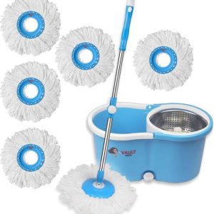 VAULT BHARAT Mop Floor Cleaner| Spin Mop with Bucket|V5...