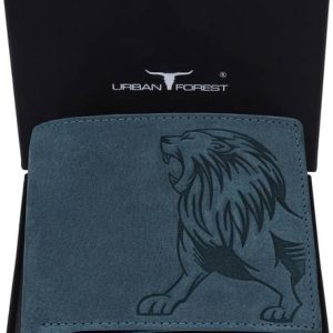 URBAN FOREST Men Casual Blue Genuine Leather RFID Wallet - Regular ...