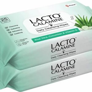 Lacto Calamine Daily Cleansing Face Wipes with Aloe Ver...