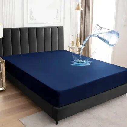 Linenovation Fitted King Size Waterproof Mattress Cover