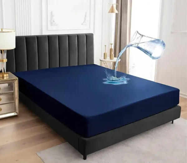Linenovation Fitted King Size Waterproof Mattress Cover