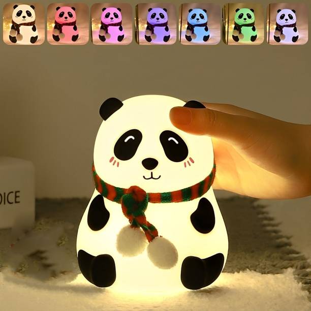 CRENTILA Cute Panda,USB Rechargeable, 7-Colors Changing...