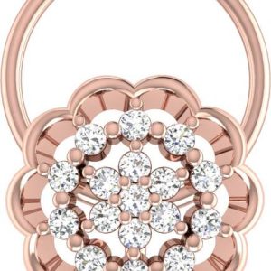 avsar Priyanshi 18kt Diamond Rose Gold Nose Wire