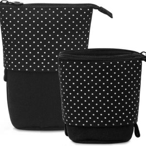 STORITE Canvas Standing Pencil Case Cute Pencil Pouch F...