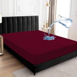 Linenovation Fitted King Size Waterproof Mattress Cover