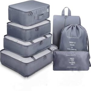 Mungat Premium 7ps Travel Organizer Packing Cubes, Ligh...