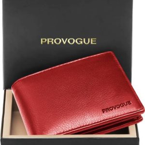 PROVOGUE Men Casual, Evening/Party, Formal, Travel Red Genuine L...
