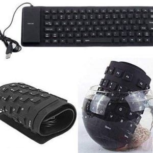MOSHTU Roll-up Silicone Keyboard, Fully Sealed Silent S...