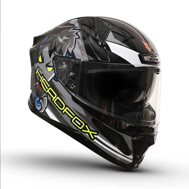 HEADFOX N2F AI Shady Smart Bluetooth Full Face Helmet f...
