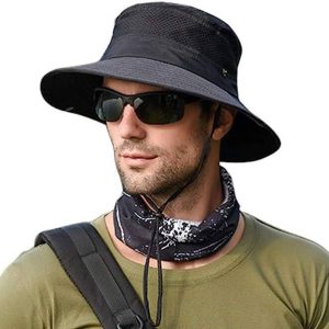 AlexVyan Hat Cap Round Crown SunVisor Hat for Men UV Pr...
