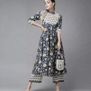The Style Story Women Viscose Rayon Kurta Palazzo Dupatta Set