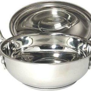bartan Kadhai 21 cm diameter with Lid 2 L capacity