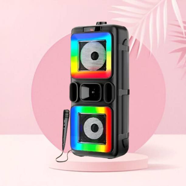 SACRO Bluetooth Party Speaker With Karaoke Mic & RGB Li...