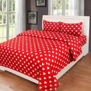Yashi decor 180 TC Cotton Double Printed Flat Bedsheet