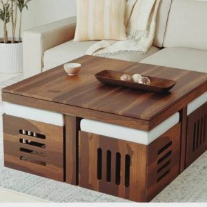 Deuba Sheesham Wood Solid Wood Coffee Table