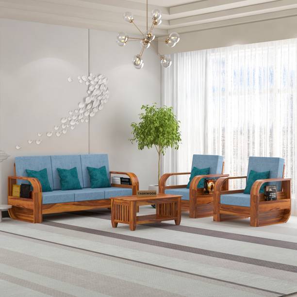 Taskwood Furniture Solid Sheesham Wood With Coffee Tabl...