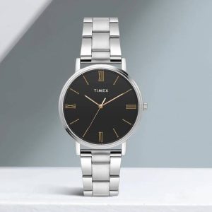TIMEX Black Dial Stainless Steel Analog Watch - For Men TWTG...