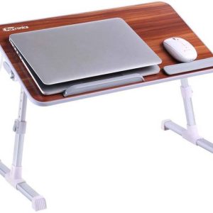 Portronics Laptop Cooling Stand Wood Portable Laptop Ta...