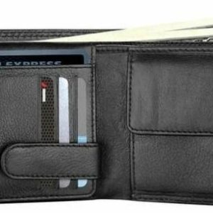 HIDEFLIX Men Casual, Formal Black Genuine Leather RFID Wallet