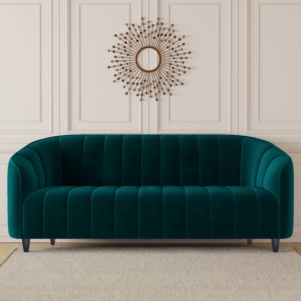 CARLTON LONDON Amelia Tufted Back Fabric 3 Seater Sofa