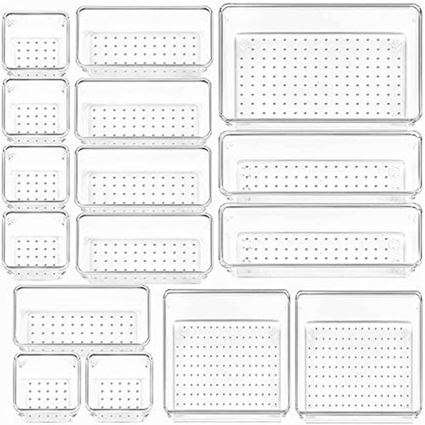 KUBER INDUSTRIES 16 Compartments Acrylic Desk Organizer...