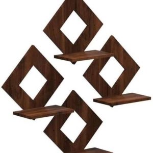 KV Art Kite Four Set Frame Brown Home Décor Wooden Wall...