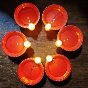 SWASTIK SALES SSKNL001 Plastic (Pack of 6) Table Diya S...