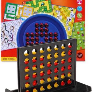 zokato Plot 4 Square Game & Fun Brainvita & Snakes & La...