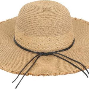FabSeasons Natural Straw Beach Hat for Women - 11 cm Br...