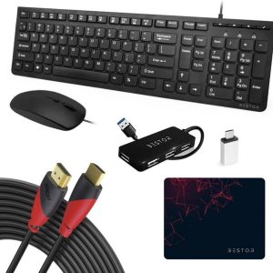 Bestor Set of 6,USB Wired Keyboard,Wire Mouse,HDMI1.5M,...