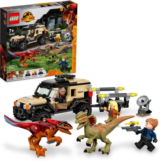 LEGO Jurassic World Pyroraptor & Dilophosaurus Transpor...