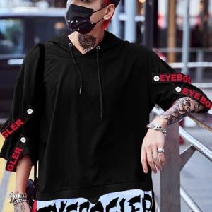 EyeBogler Eyebogler Loose fit Hooded Mens T-shirt Men Printed Hoo...