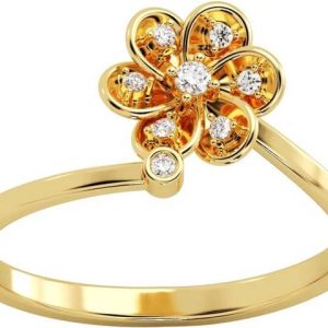 avsar AVR1098YB 14kt Cubic Zirconia Yellow Gold ring