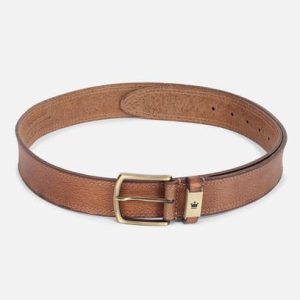LOUIS PHILIPPE Men Casual Brown Genuine Leather Belt