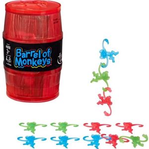 HASBRO GAMING Barrel of Monkeys Neon Pop Game Monkey Ch...