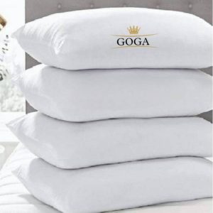 GOGA Cotton Solid Sleeping Pillow Pack of 4