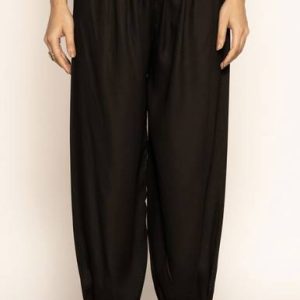 Luckycollection Pure Cotton Solid Women ["Black"] Salwar