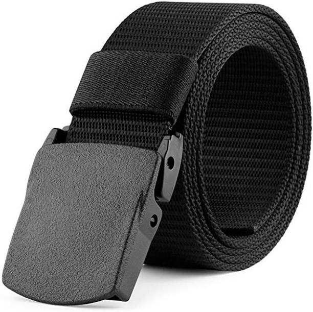 KETKAR Men Casual Black Canvas Belt